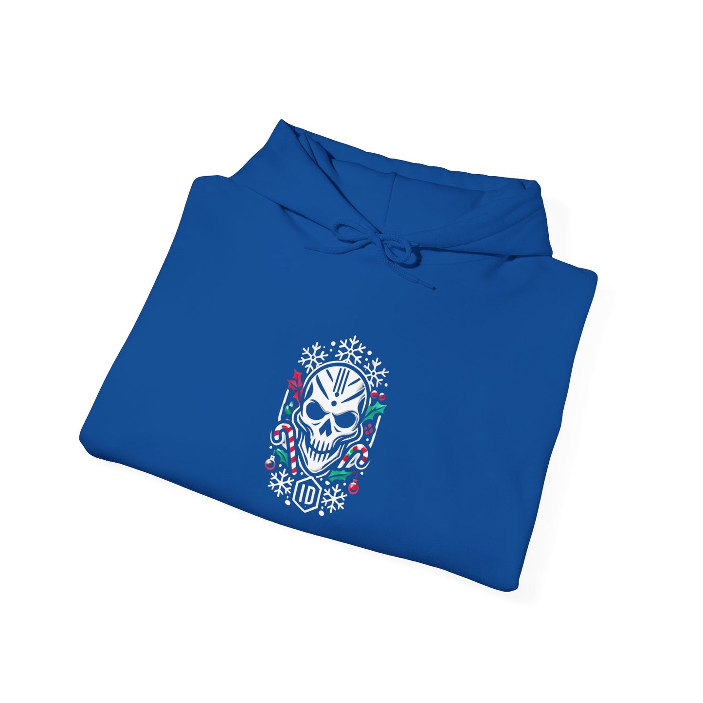 Festive Skull Design Unisex Hoodie – Perfect for Holiday Celebrations!