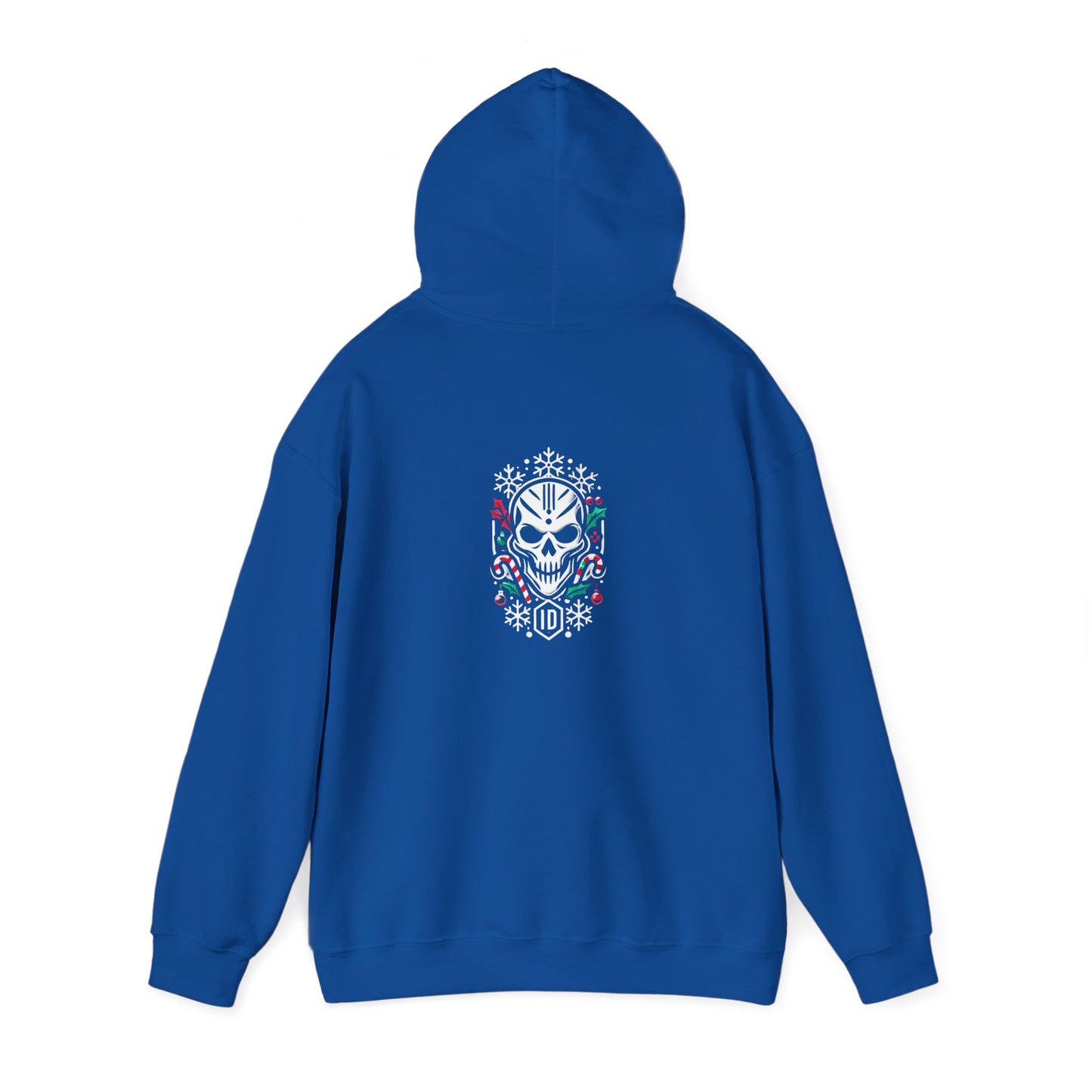 Festive Skull Design Unisex Hoodie – Perfect for Holiday Celebrations!