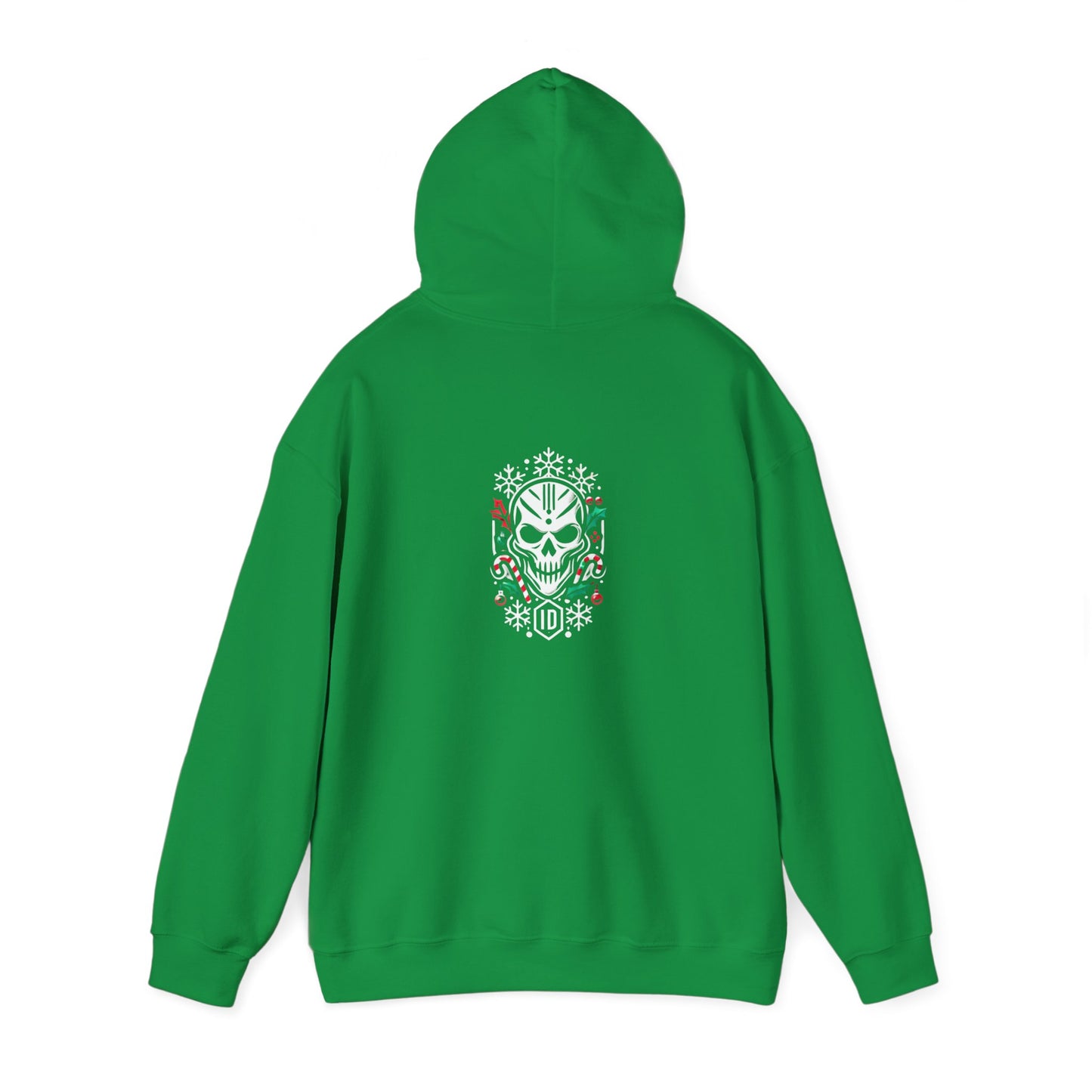 Festive Skull Design Unisex Hoodie – Perfect for Holiday Celebrations!