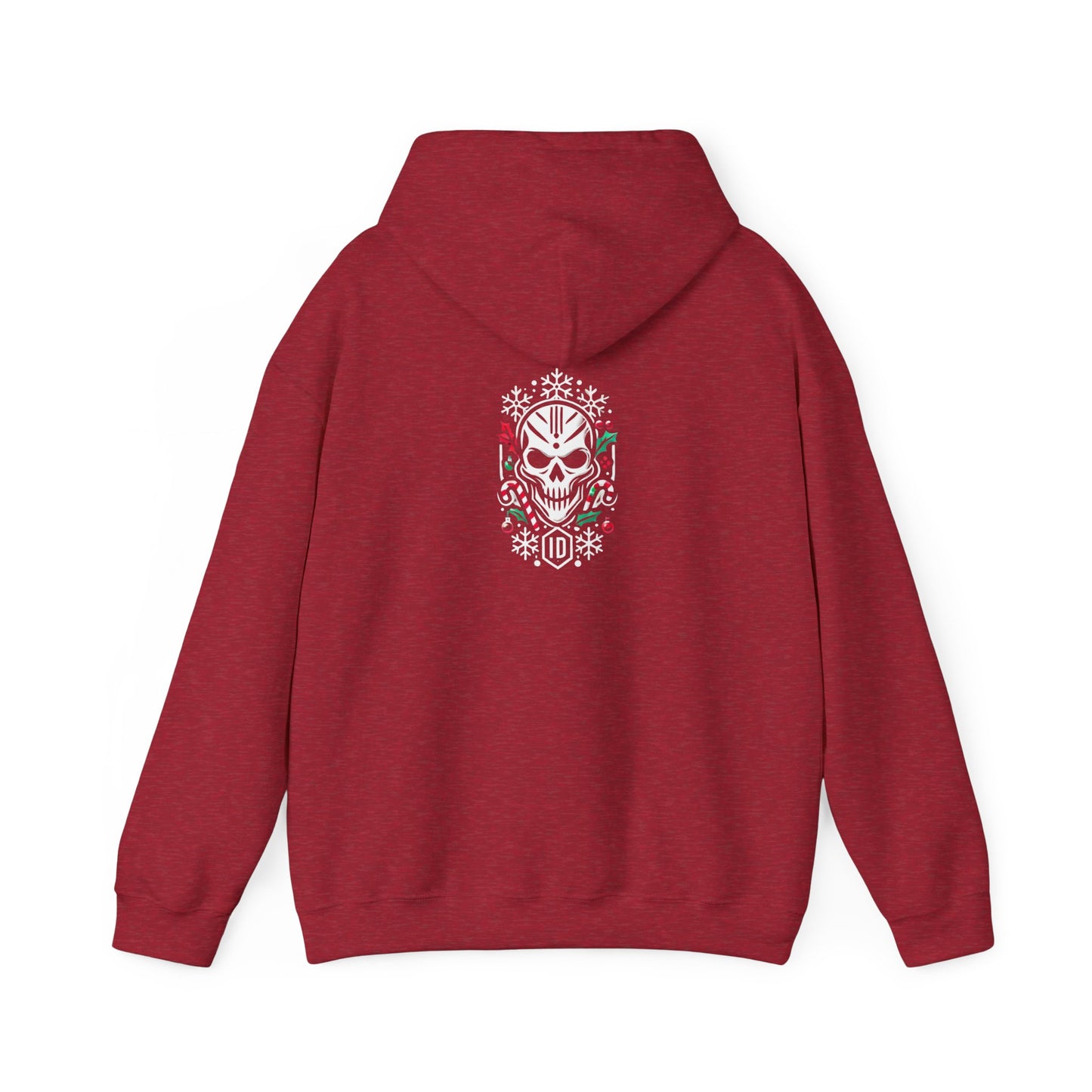 Festive Skull Design Unisex Hoodie – Perfect for Holiday Celebrations!