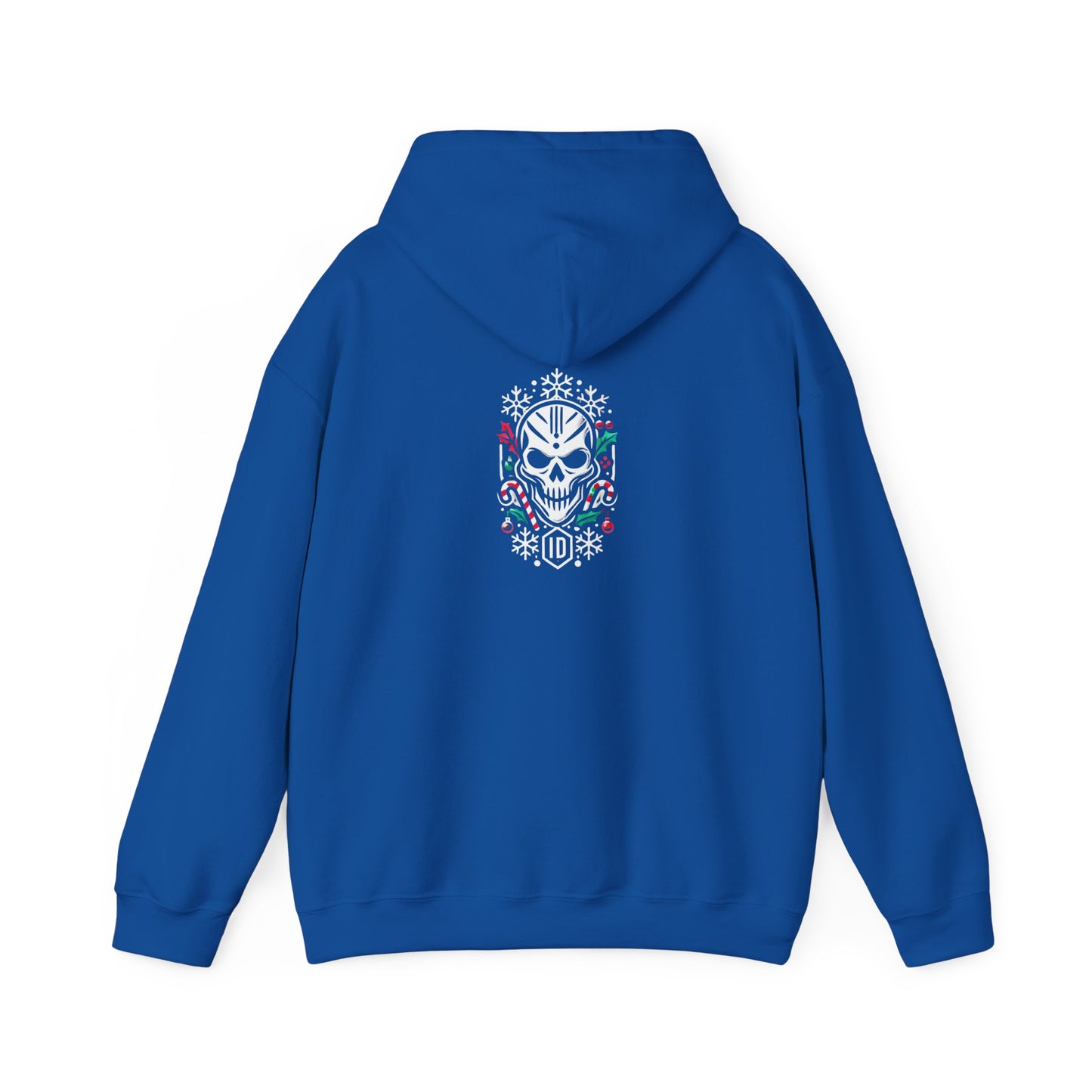 Festive Skull Design Unisex Hoodie – Perfect for Holiday Celebrations!