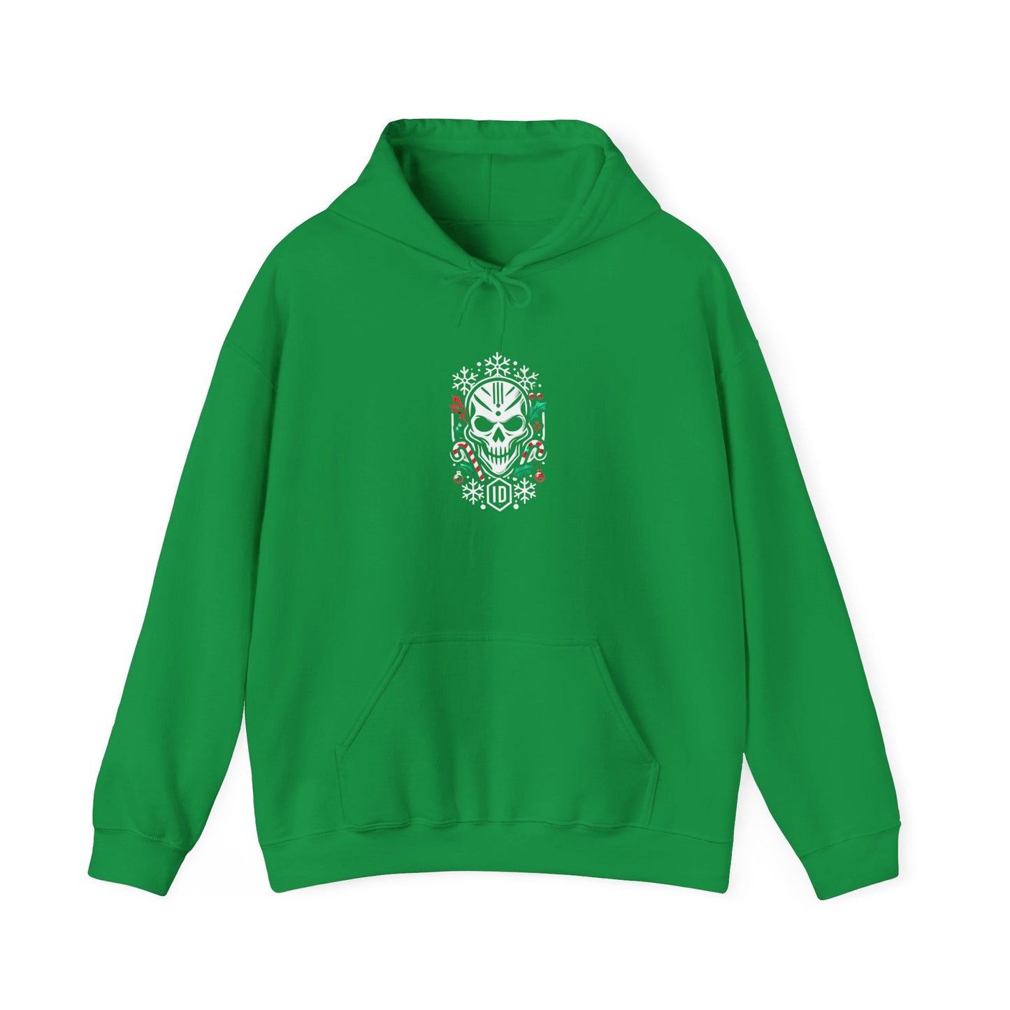 Festive Skull Design Unisex Hoodie – Perfect for Holiday Celebrations!