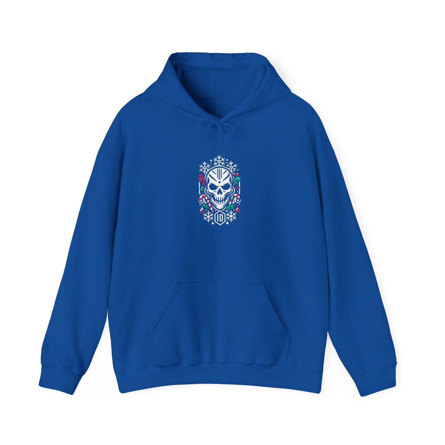 Festive Skull Design Unisex Hoodie – Perfect for Holiday Celebrations!