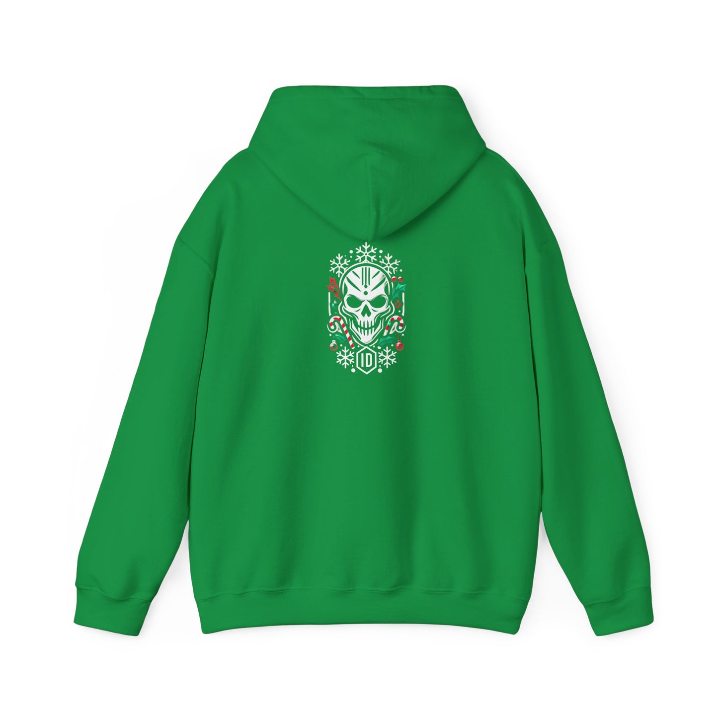 Festive Skull Design Unisex Hoodie – Perfect for Holiday Celebrations!